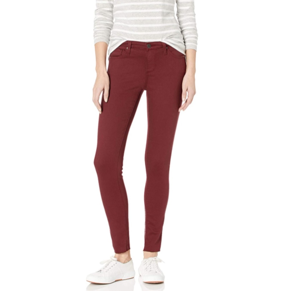 Women's Burgundy Skinny Pants